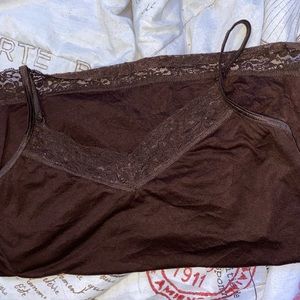 Vintage spaghetti strap lace top